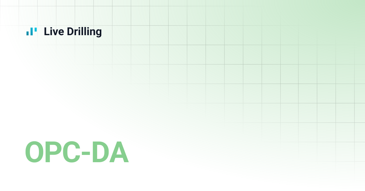 OPC-DA | Live Drilling