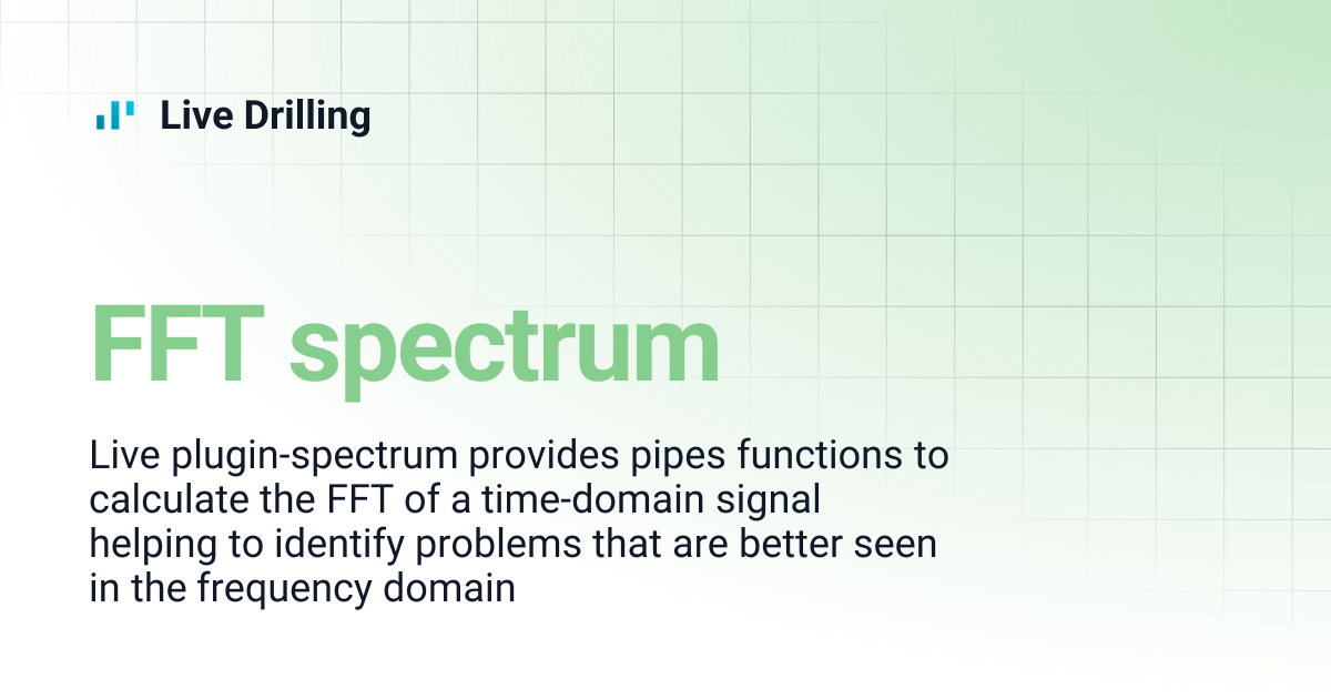 FFT spectrum | Live Drilling